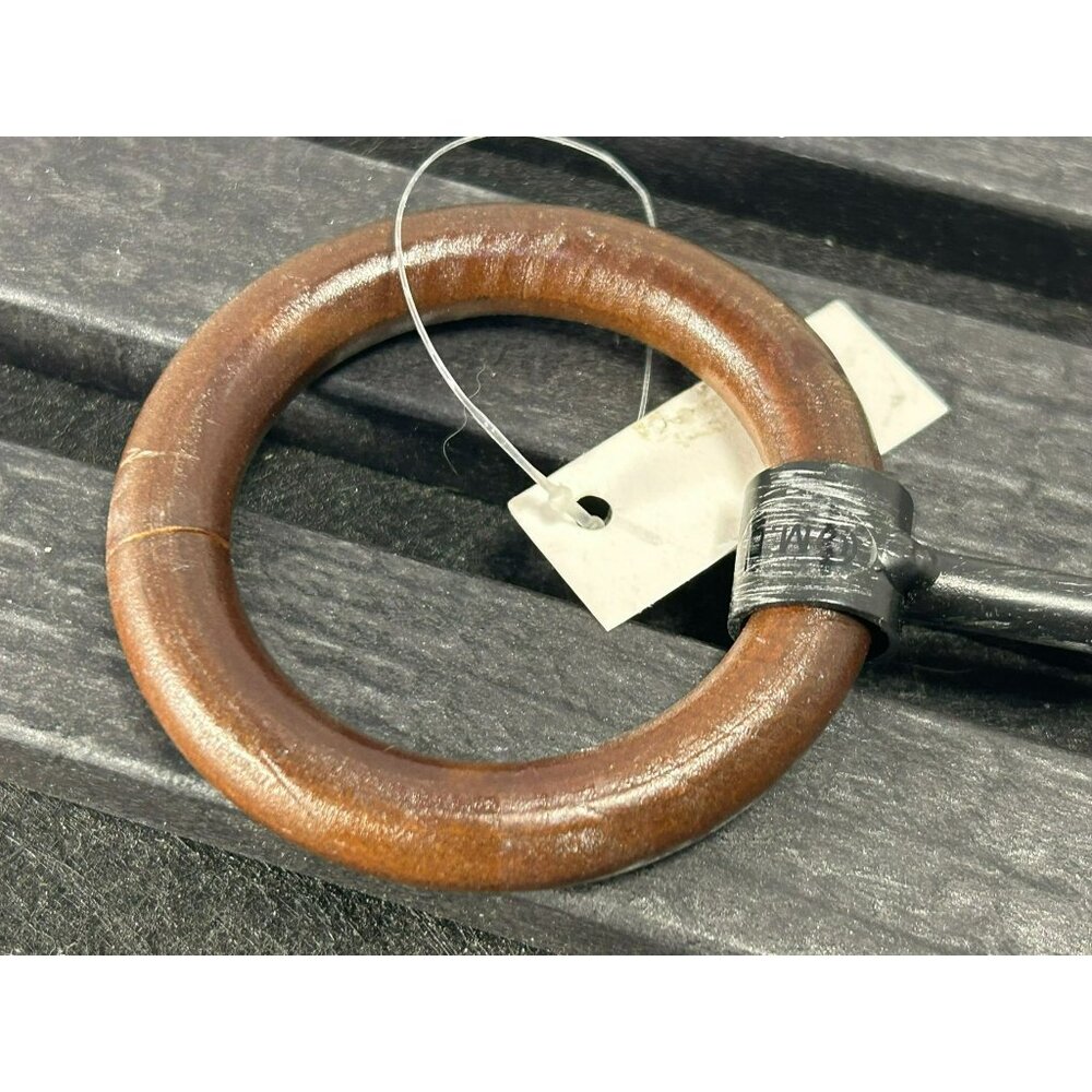 Set Of 3 Vintage-Inspired Wooden Rings Drawer Pulls and Mounting Hardware - Picture 3 of 3